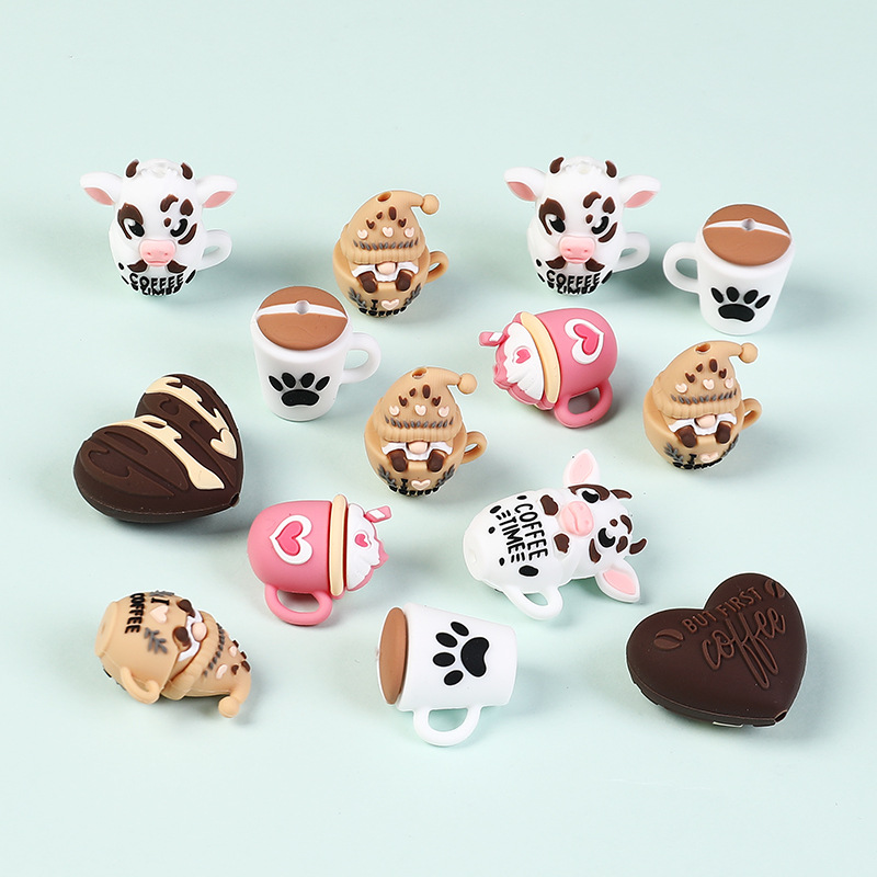 20/50Pcs 3D Silicone Beads Foo - Jewelry Making 3 Year Old recensione e prezzo