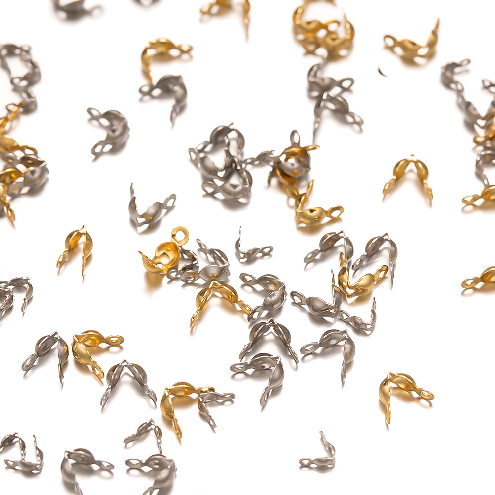 100pcs Stainless Steel Crimp B - Jewelry Making Knots For Clasps recensione e prezzo