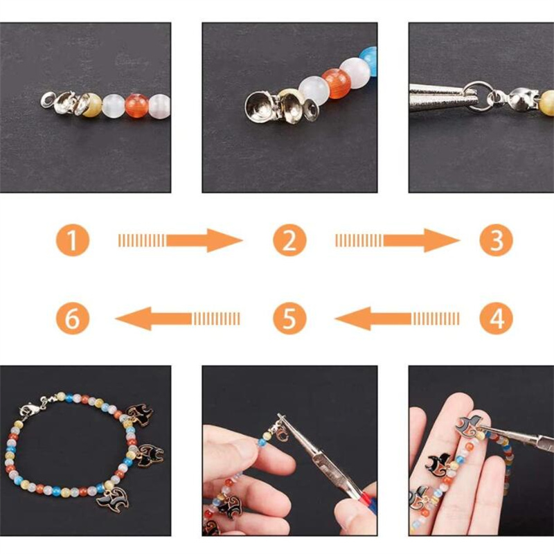 100pcs Stainless Steel Crimp B - Jewelry Making Knots For Clasps recensione e prezzo