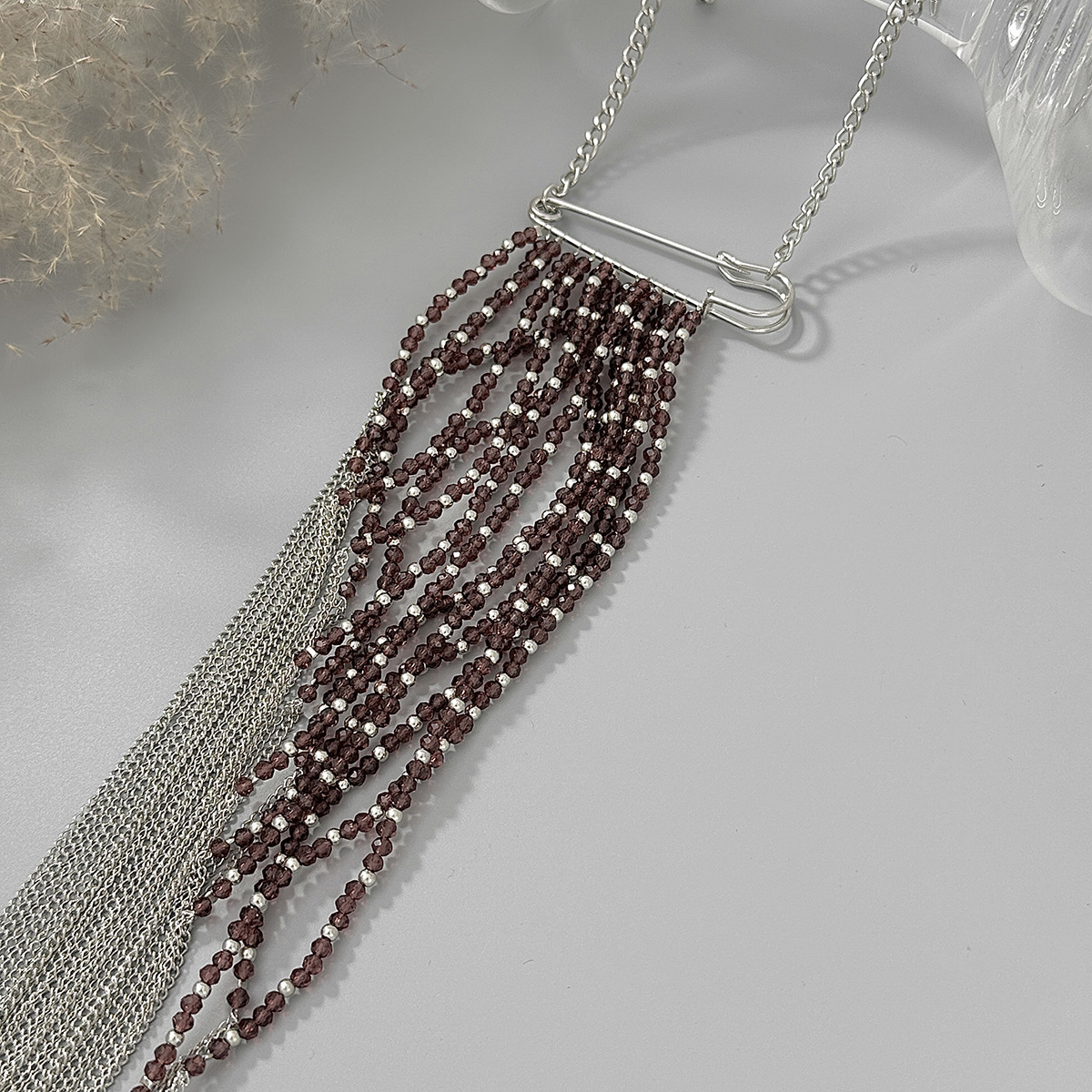 Silver Color Tassel Chain Broo - Jewelry Making Jewelry recensione e prezzo