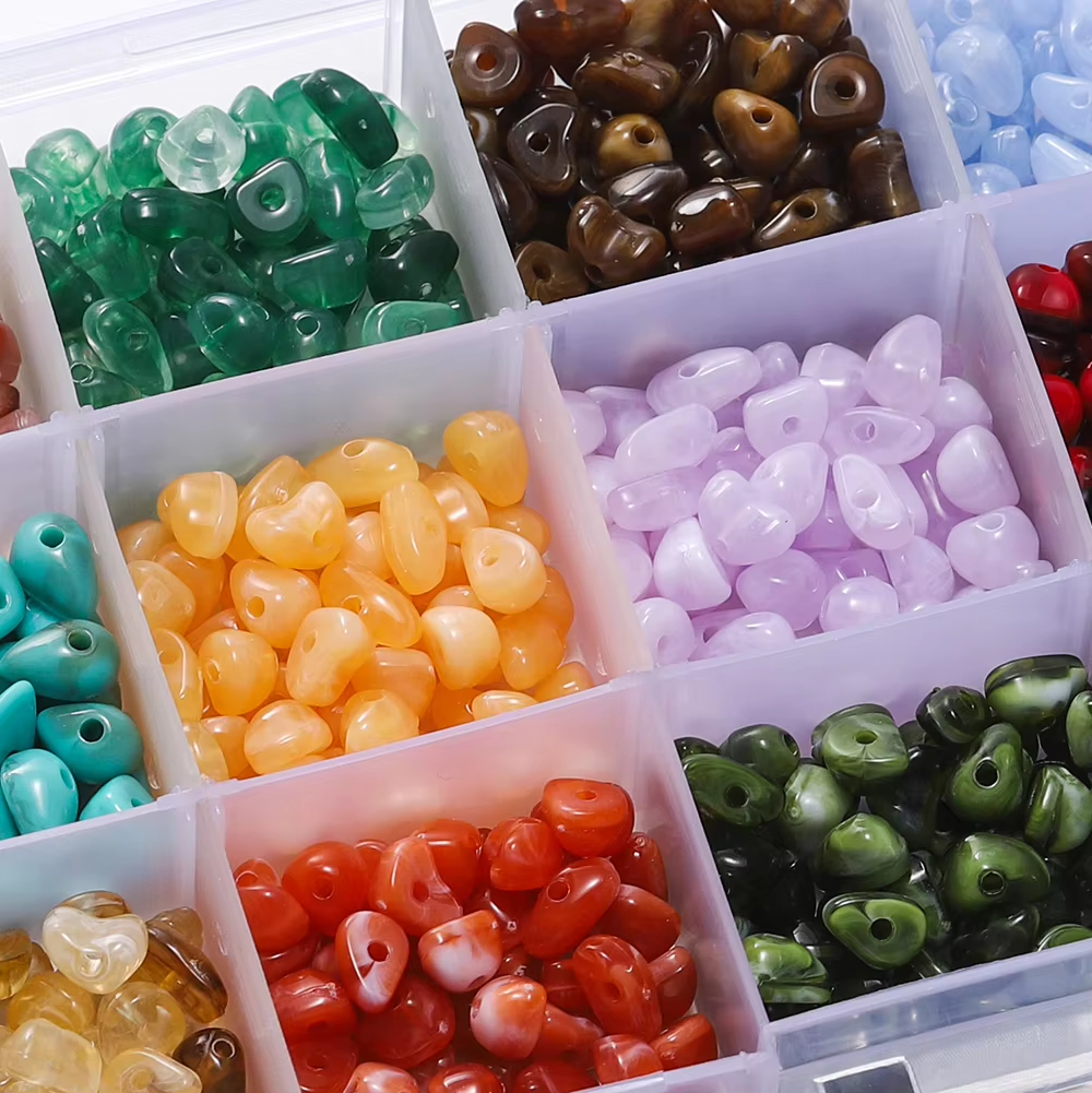 About 525pcs/Box Imitation Nat - Jewelry Making Organizer Box recensione e prezzo
