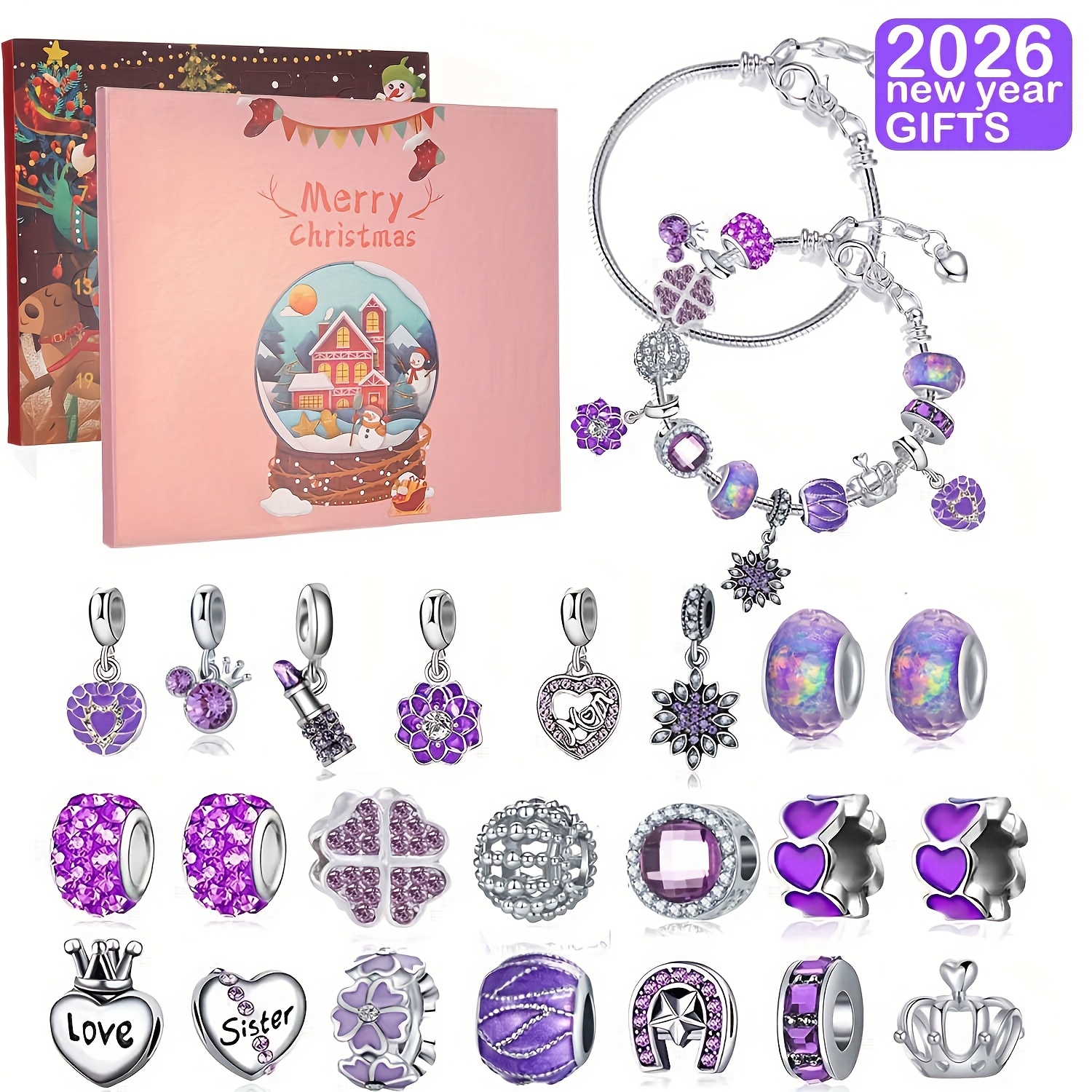 Christmas purple beads DIY jew - Jewelry Making Resin recensione e prezzo