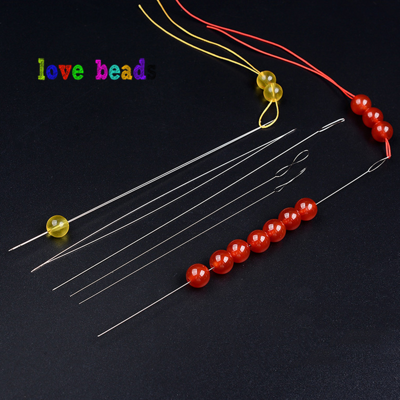 5pcs Big Eye Curved Beading Ne - Beading Needle Fine recensione e prezzo