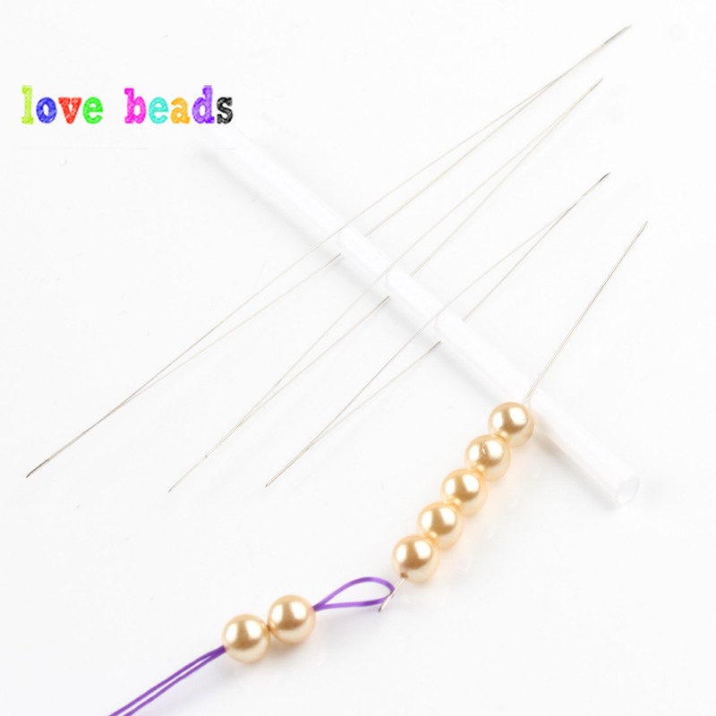 5pcs Big Eye Curved Beading Ne - Beading Needle Fine recensione e prezzo