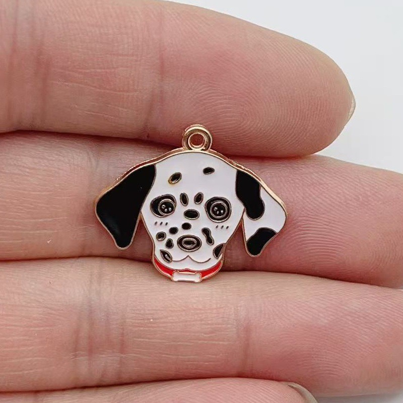 12pcs cartoon pet spotted dog  - Jewelry Making Jewelry recensione e prezzo