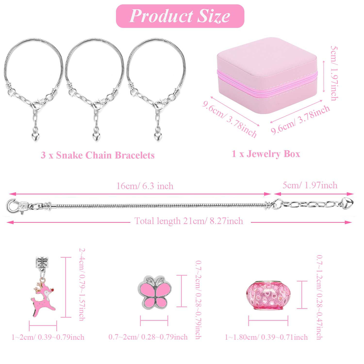 68pcs pink beaded jewelry set, - Jewelry Making Resin recensione e prezzo