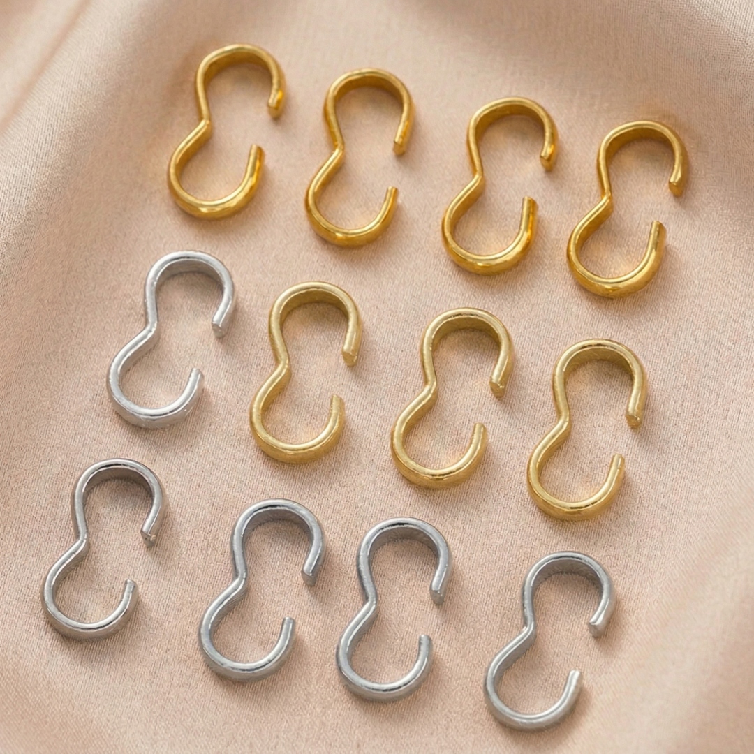 50pcs 18K Gold Plated Brass 8  - Jewelry Making Knots For Clasps recensione e prezzo