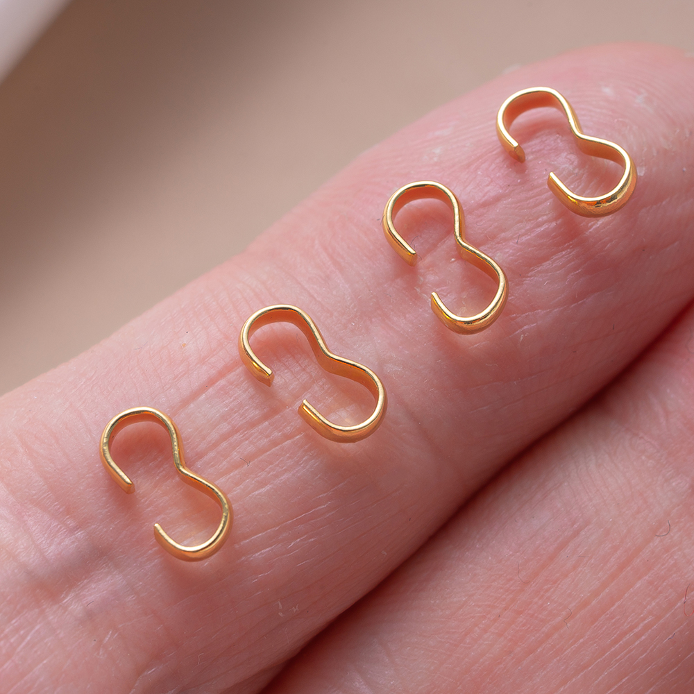 50pcs 18K Gold Plated Brass 8  - Jewelry Making Knots For Clasps recensione e prezzo