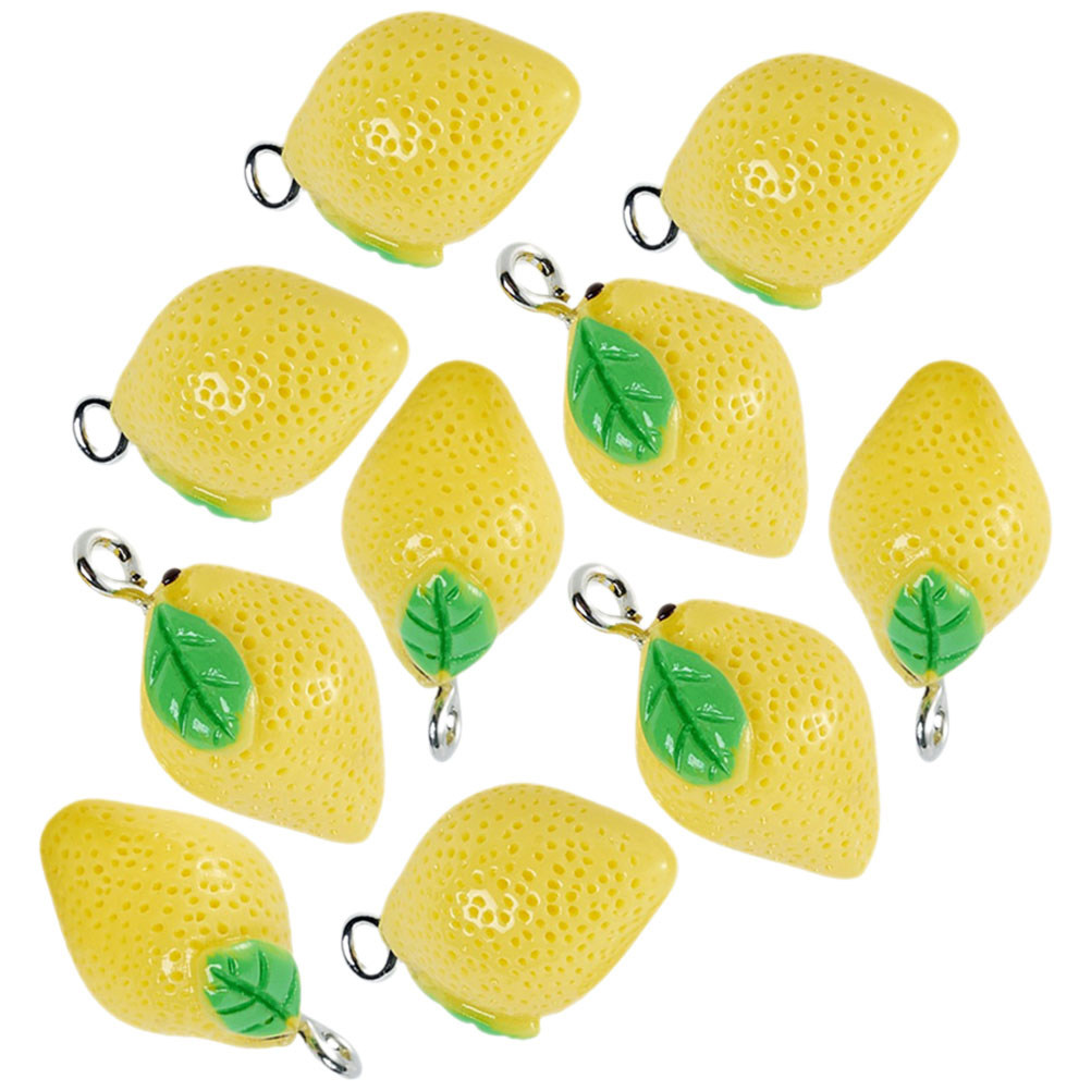 10Pcs Mini Lemon Charms Resin  - Jewelry Making Resin recensione e prezzo