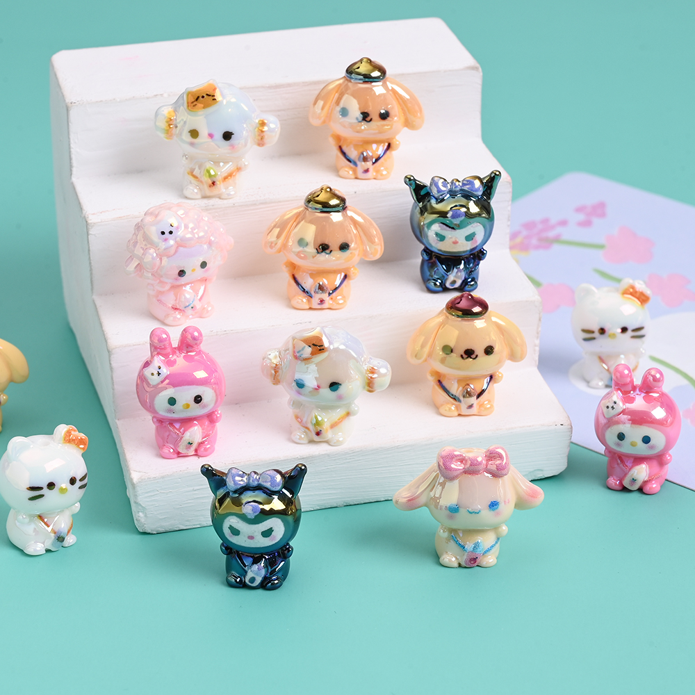 10Pcs Sanrio Resin Focus Bead  - Jewelry Making 3 Year Old recensione e prezzo