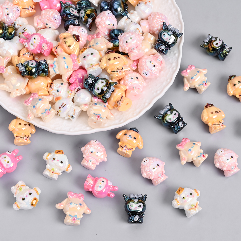 10Pcs Sanrio Resin Focus Bead  - Jewelry Making 3 Year Old recensione e prezzo