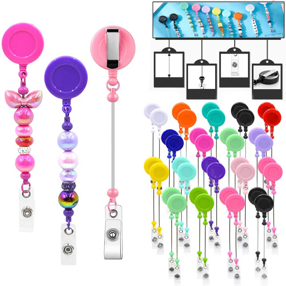 1-3 Pcs Beadable Badge Reels w - Jewelry Making Jewelry recensione e prezzo