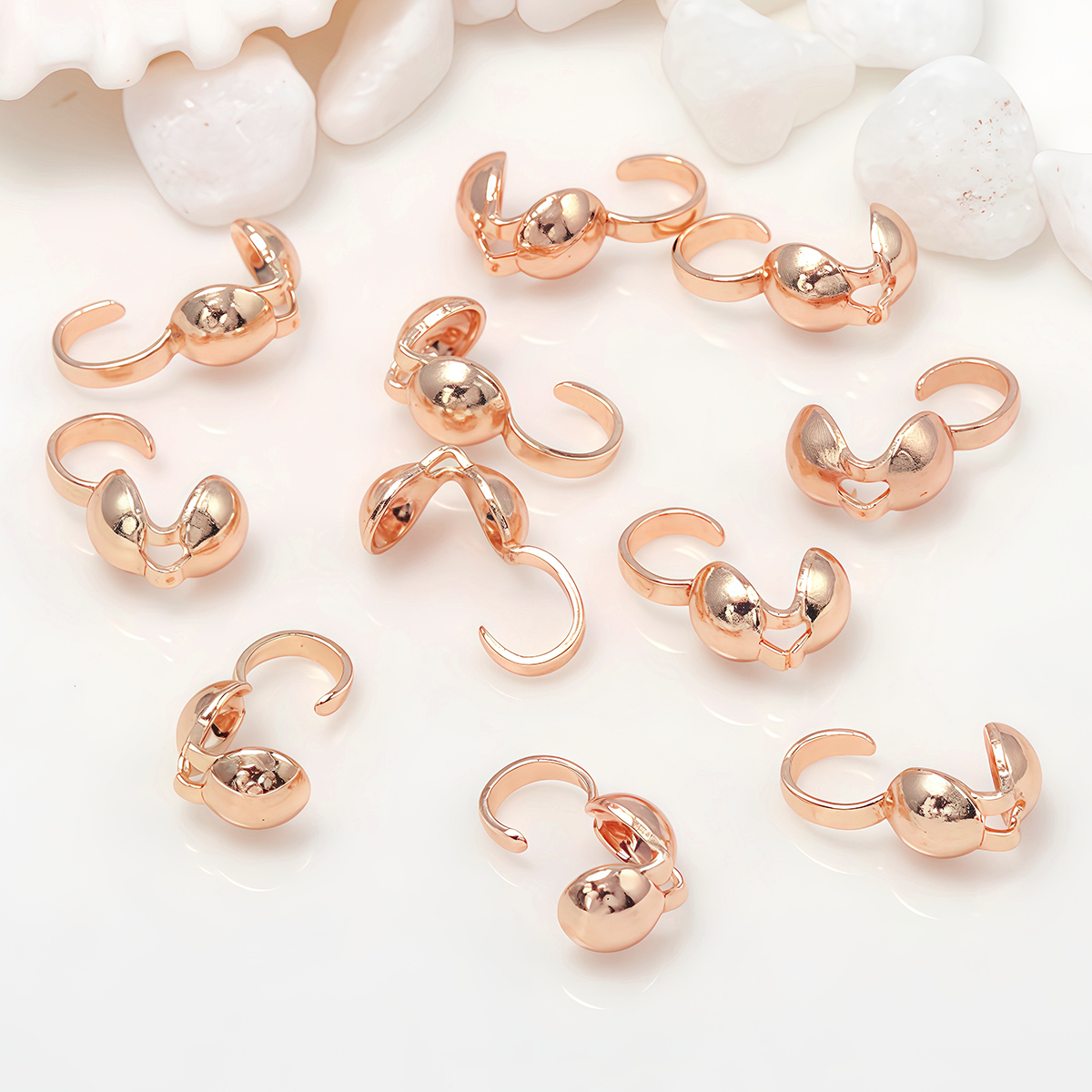 10PCS Brass Crimp End Beads Cl - Jewelry Making Knots For Clasps recensione e prezzo