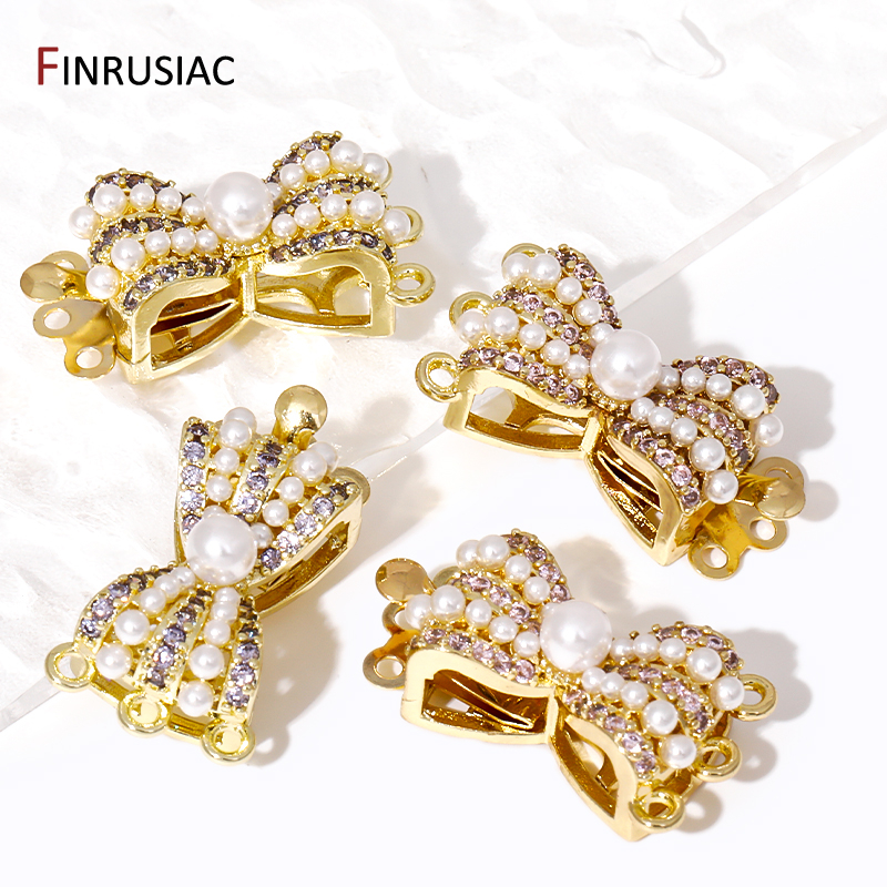 18K Gold Plated Brass Bow Knot - Jewelry Making Knots For Clasps recensione e prezzo