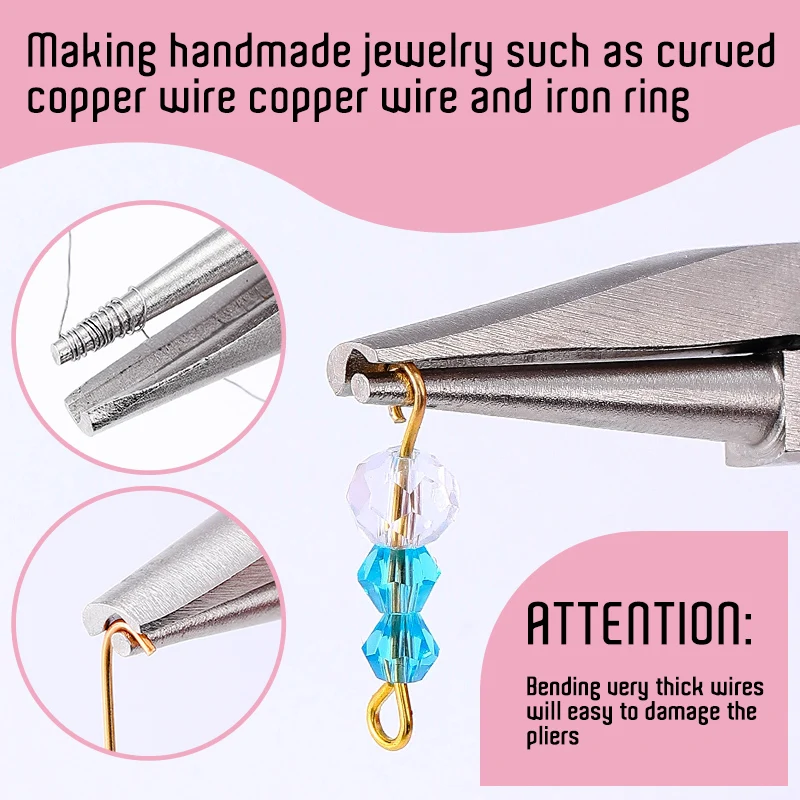1Pcs Pink Wire Bending Tools R - Jewelry Making Loop Pliers recensione e prezzo