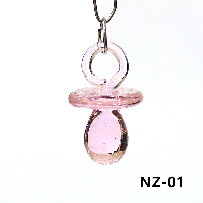1PC Mini Glass Pacifier Charm  - Jewelry Making 3 Year Old recensione e prezzo