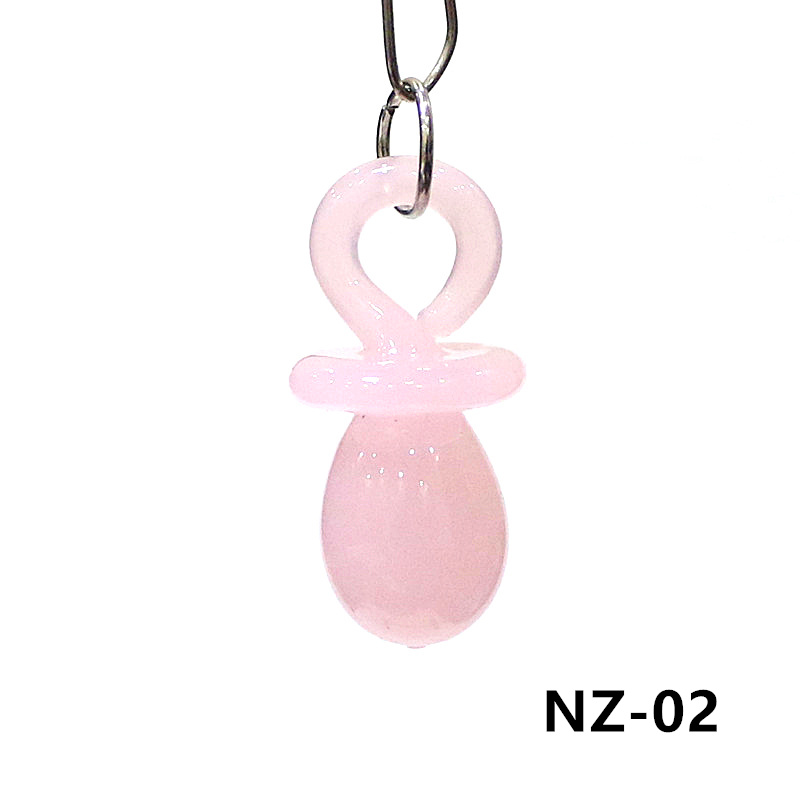 1PC Mini Glass Pacifier Charm  - Jewelry Making 3 Year Old recensione e prezzo