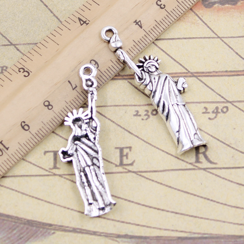 10pcs Charms Statue Of Liberty - Jewelry Making York recensione e prezzo