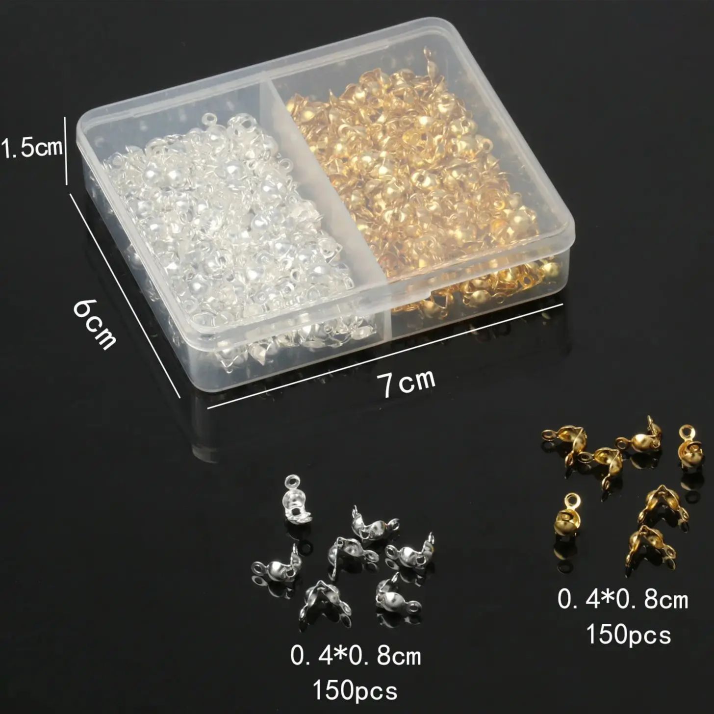 300Pcs/Lot 4x8mm Stainless Ste - Jewelry Making Knots For Clasps recensione e prezzo