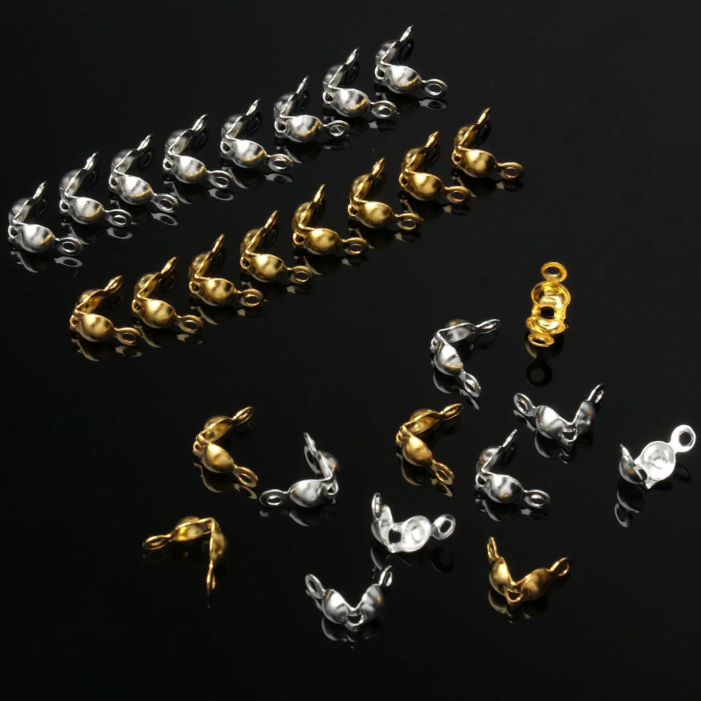 300Pcs/Lot 4x8mm Stainless Ste - Jewelry Making Knots For Clasps recensione e prezzo